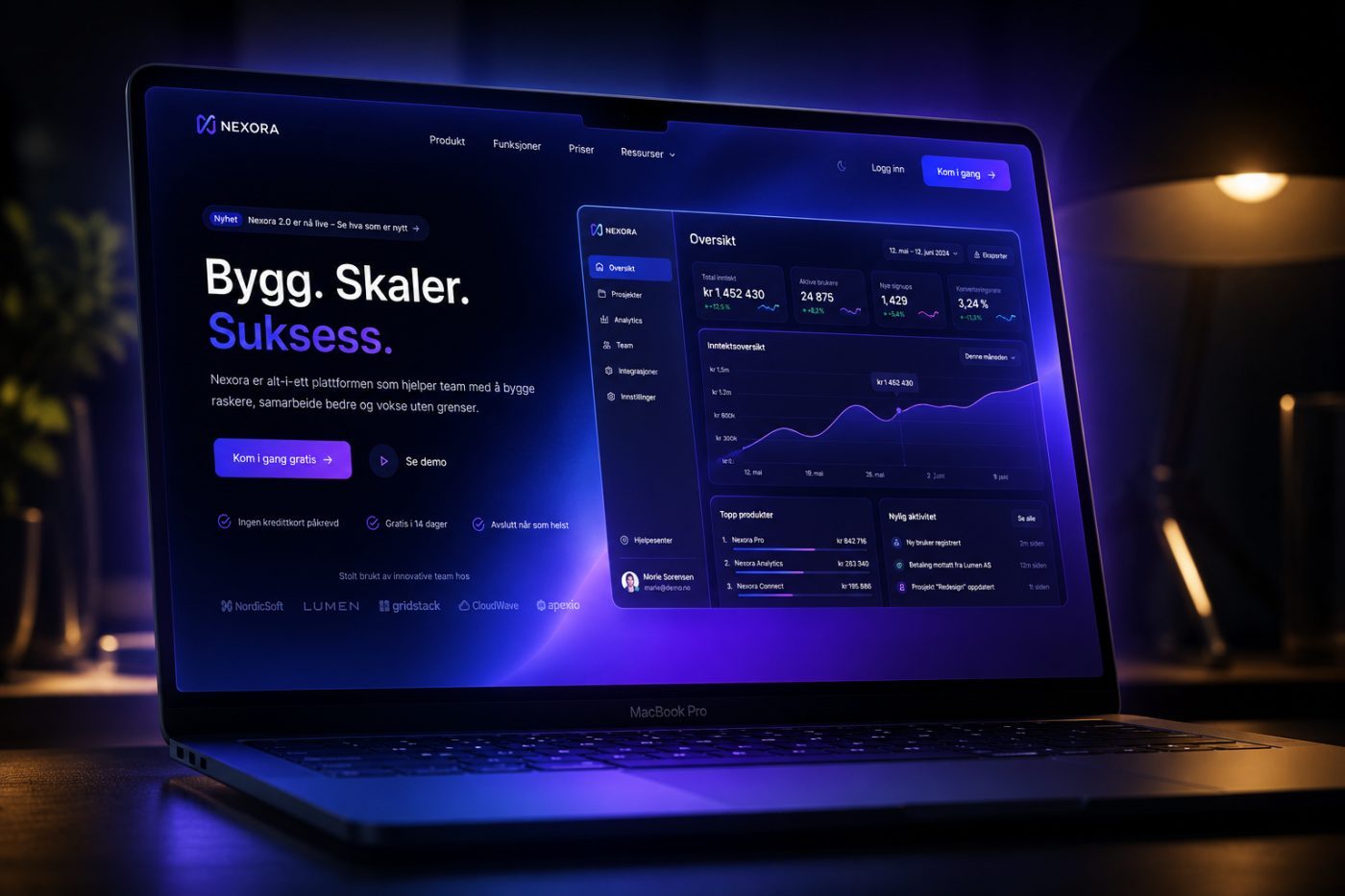 Skreddersydd programvare og dashboard